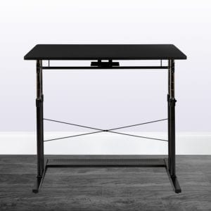 Buy Height Adjustable Computer Desk Black Adjustable Office Table in  Orlando at Capital Office Furniture