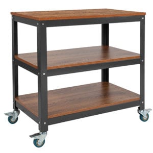 Buy Industrial Style Brown Mobile Bookcase/Cart near  Winter Garden at Capital Office Furniture
