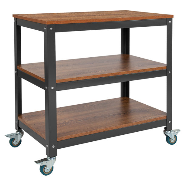 Buy Industrial Style Brown Mobile Bookcase/Cart near  Ocoee at Capital Office Furniture