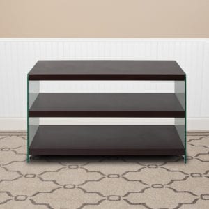 Buy Contemporary Style Dark Ash TV Stand with Shelves near  Sanford at Capital Office Furniture