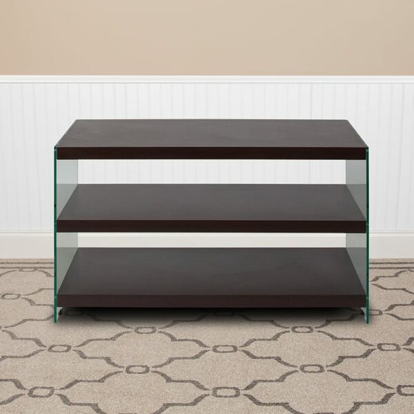 Buy Contemporary Style Dark Ash TV Stand with Shelves near  Bay Lake at Capital Office Furniture