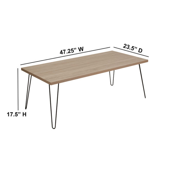 Shop for Sonoma Oak Coffee Tablew/ .75" Thick Rectangle Top near  Saint Cloud at Capital Office Furniture