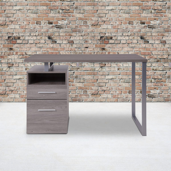 Buy Contemporary Style Light Ash 2 Drawer Desk in  Orlando at Capital Office Furniture