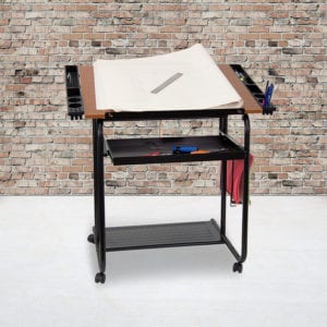 Buy Multipurpose Draft Table Cherry Mobile Draft Table in  Orlando at Capital Office Furniture