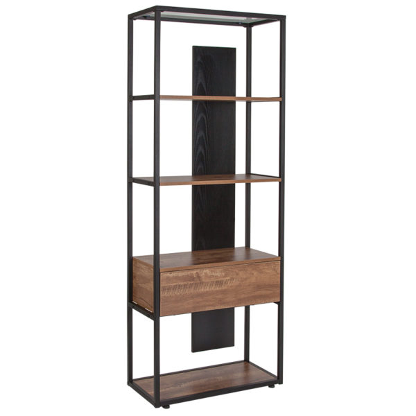 Buy Contemporary Style Rustic 4 Shelf Bookcase near  Leesburg at Capital Office Furniture