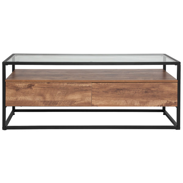 Shop for Rustic Glass Coffee Tablew/ 6mm Thick Glass near  Clermont at Capital Office Furniture