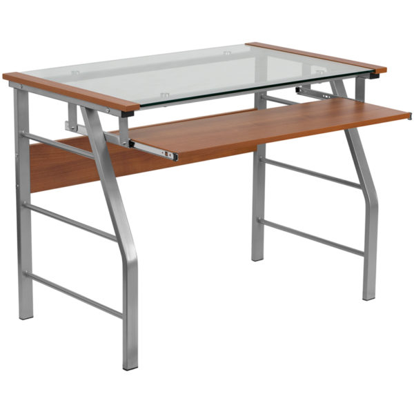 Shop for Glass Top Keyboard Deskw/ 7mm Thick Glass near  Lake Mary at Capital Office Furniture