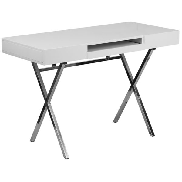 Buy Contemporary Style White Keyboard Desk near  Daytona Beach at Capital Office Furniture