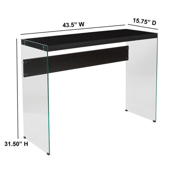 Shop for Dark Ash Console Tablew/ 1.25" Thick Rectangle Top in  Orlando at Capital Office Furniture