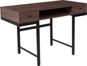 Buy Contemporary Style Dark Ash 2 Drawer Writing Desk in  Orlando at Capital Office Furniture