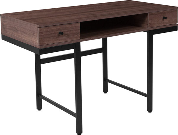 Buy Contemporary Style Dark Ash 2 Drawer Writing Desk near  Windermere at Capital Office Furniture