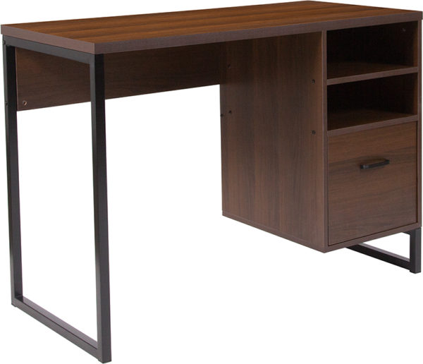 Buy Rustic Style Rustic Coffee Computer Desk near  Clermont at Capital Office Furniture