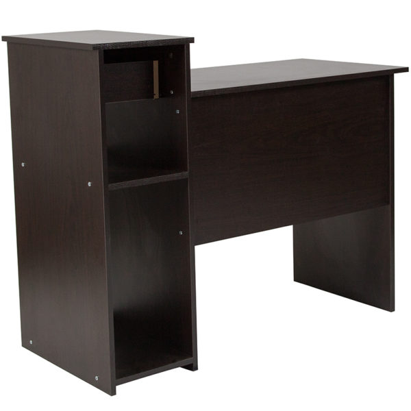 Shop for Espresso Desk with Shelvesw/ Multi-Tiered Surface near  Daytona Beach at Capital Office Furniture