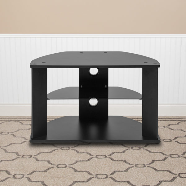 Buy Contemporary Style Black TV Stand with Shelves near  Kissimmee at Capital Office Furniture
