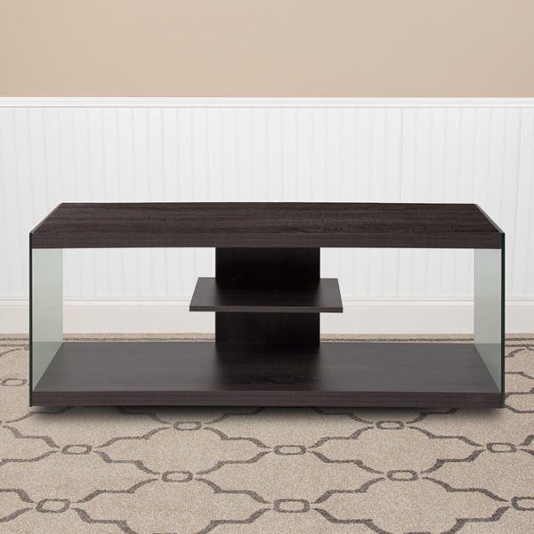 Buy Contemporary Style Driftwood TV Stand near  Kissimmee at Capital Office Furniture