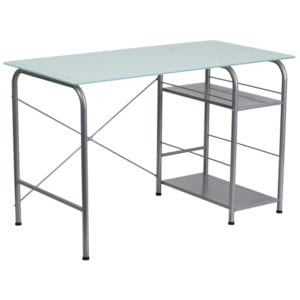 Buy Contemporary Style Glass Open Storage Desk in  Orlando at Capital Office Furniture