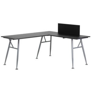 Buy Contemporary Style Black L-Shape Desk in  Orlando at Capital Office Furniture
