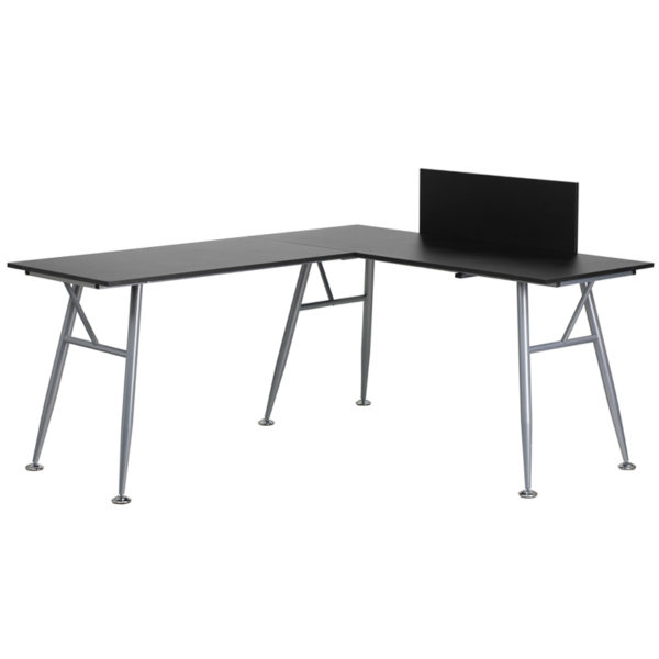 Buy Contemporary Style Black L-Shape Desk near  Lake Buena Vista at Capital Office Furniture