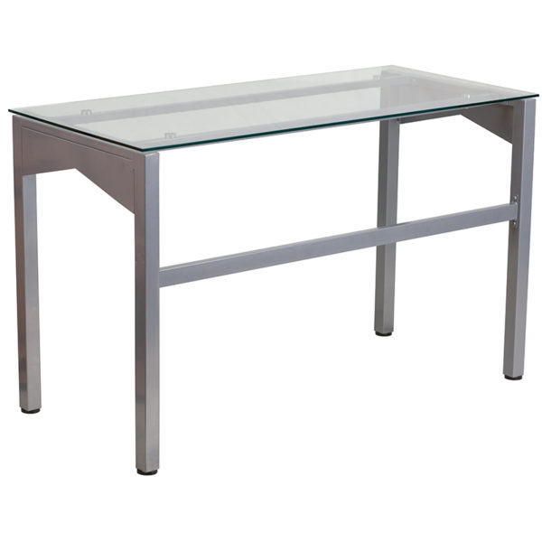 Shop for Glass Computer Deskw/ 7mm Thick Glass near  Lake Buena Vista at Capital Office Furniture