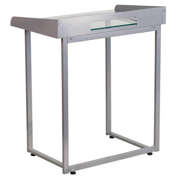 Shop for Glass Raised Border Deskw/ Clear Tempered Glass Surface in  Orlando at Capital Office Furniture