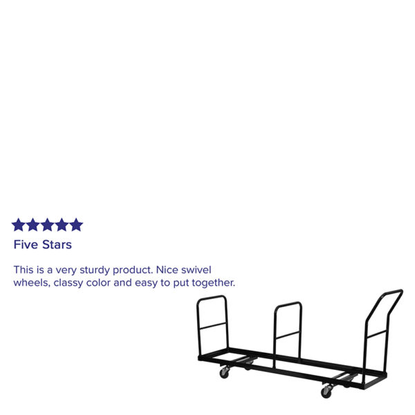 Shop for Black Folding Chair Dolly - 35w/ Three 1" Round Tubular Handles for added control and stability when in motion in  Orlando at Capital Office Furniture