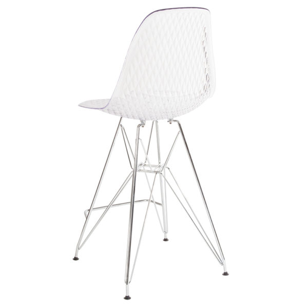 Shop for 26"H Clear Barstoolw/ Smooth Back Design near  Sanford at Capital Office Furniture