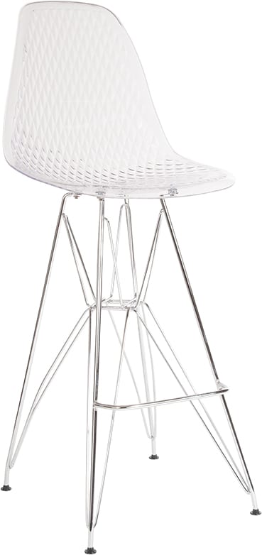 Buy Contemporary Bar Stool 30.25"H Clear Barstool in  Orlando at Capital Office Furniture