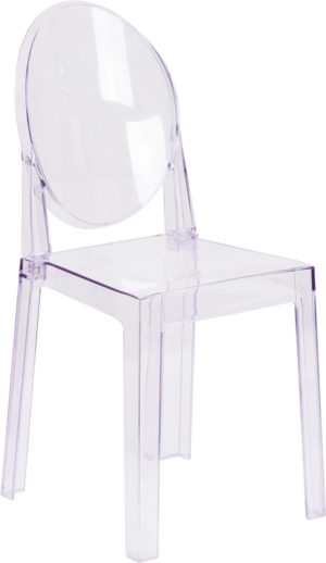 Buy Classic Style Accent Chair Clear Oval Back Ghost Chair in  Orlando at Capital Office Furniture