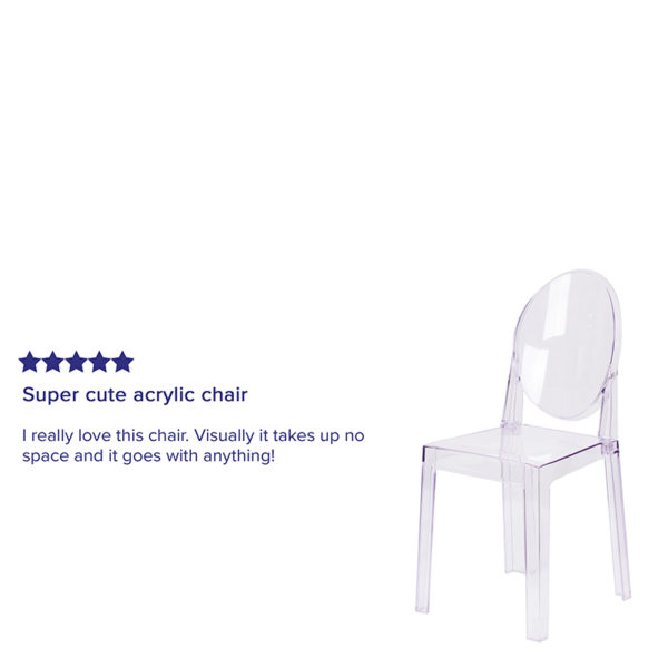 Shop for Clear Oval Back Ghost Chairw/ Polycarbonate Molded Structure near  Winter Park at Capital Office Furniture