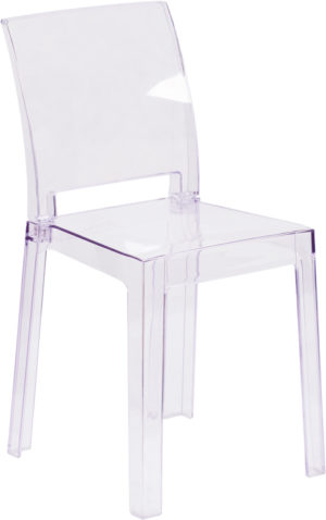 Buy Classic Style Accent Chair Clear Square Back Ghost Chair in  Orlando at Capital Office Furniture