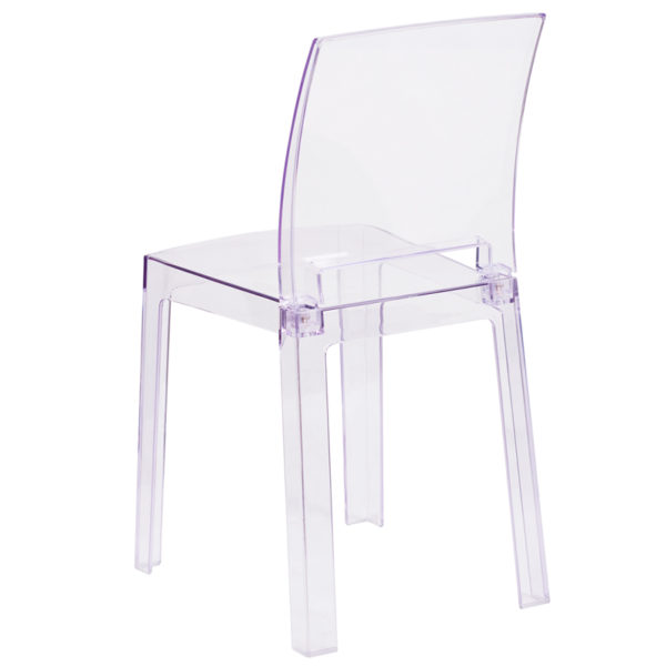 Shop for Clear Square Back Ghost Chairw/ Polycarbonate Molded Structure near  Clermont at Capital Office Furniture