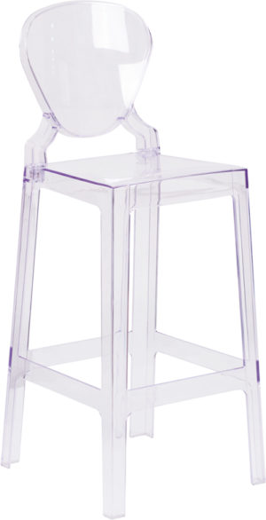 Buy Contemporary Bar Stool Tear Back Ghost Barstool in  Orlando at Capital Office Furniture