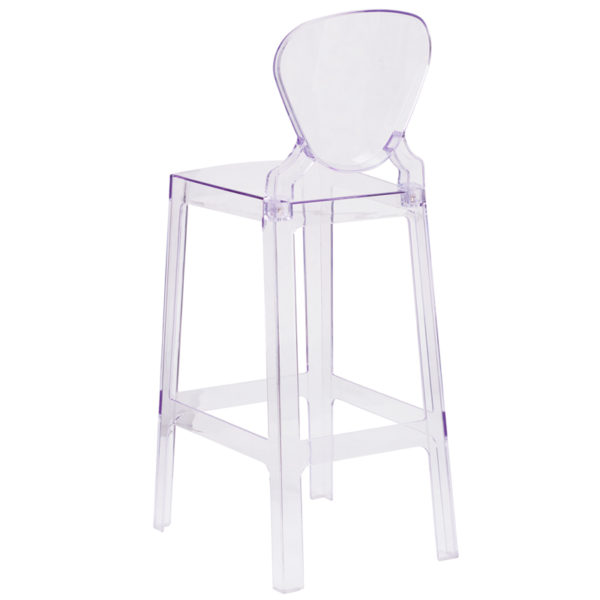 Shop for Tear Back Ghost Barstoolw/ Contoured Seat near  Saint Cloud at Capital Office Furniture
