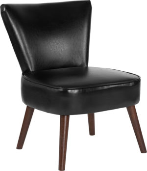 Buy Accent Side Chair Black Leather Retro Chair near  Daytona Beach at Capital Office Furniture
