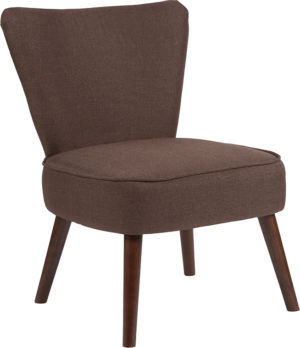 Buy Accent Side Chair Brown Fabric Retro Chair near  Clermont at Capital Office Furniture