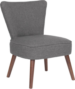 Buy Accent Side Chair Gray Fabric Retro Chair near  Saint Cloud at Capital Office Furniture
