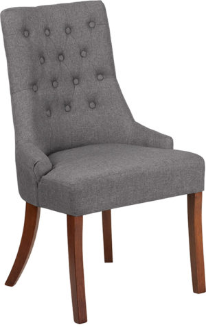 Buy Accent Side Chair Gray Fabric Tufted Chair near  Leesburg at Capital Office Furniture