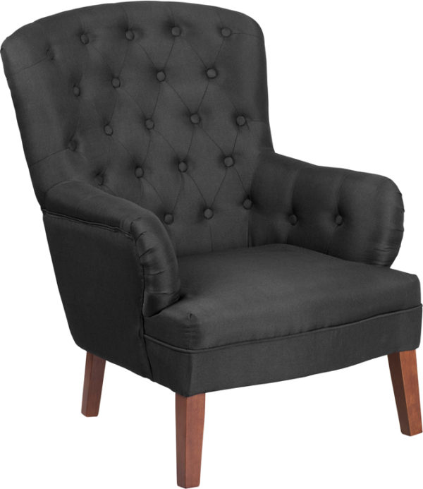 Buy Mid-Century Style Black Fabric Arm Chair near  Saint Cloud at Capital Office Furniture