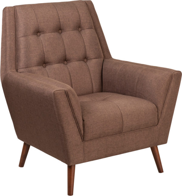 Buy Contemporary Style Brown Fabric Arm Chair near  Daytona Beach at Capital Office Furniture