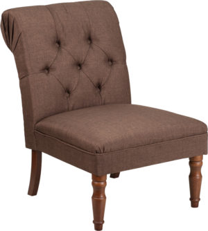 Buy Accent Side Chair Brown Fabric Tufted Chair near  Bay Lake at Capital Office Furniture