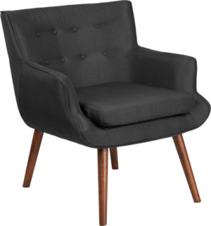 Buy Mid-Century Style Black Fabric Arm Chair near  Oviedo at Capital Office Furniture