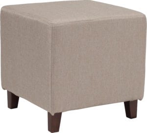 Buy Contemporary Style Beige Fabric Ottoman Pouf near  Winter Garden at Capital Office Furniture