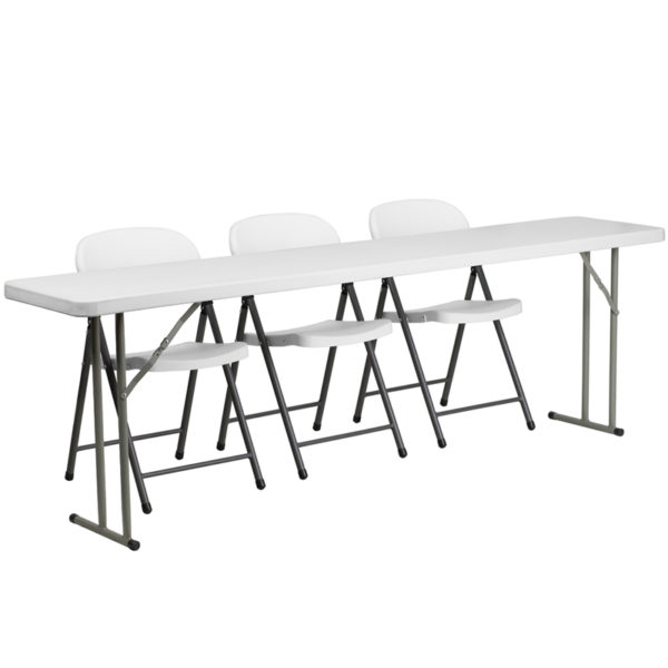 Buy Fully Assembled Training Table Set 18x72 Table Set-Folding Chairs near  Leesburg at Capital Office Furniture