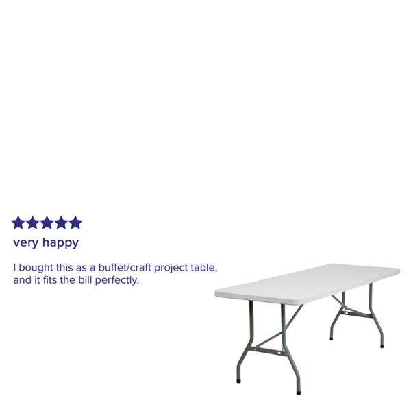 Nice 6-Foot Granite Plastic Folding Table 330 lb. Static Load Capacity folding tables in  Orlando at Capital Office Furniture