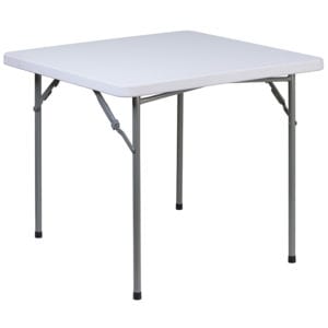 Buy Ready To Use Commercial Table 34SQ White Plastic Fold Table in  Orlando at Capital Office Furniture