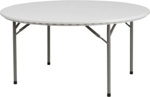 Buy Ready To Use Commercial Table 60RD White Plastic Fold Table near  Windermere at Capital Office Furniture