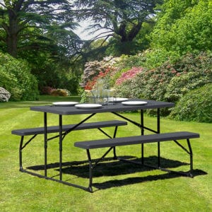 Buy Table and Bench Seating Charcoal Picnic Table/Bench in  Orlando at Capital Office Furniture