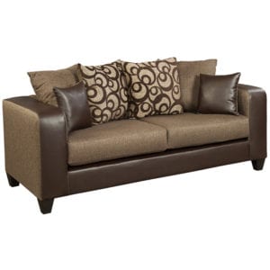 Buy Contemporary Style Espresso Chenille Sofa in  Orlando at Capital Office Furniture
