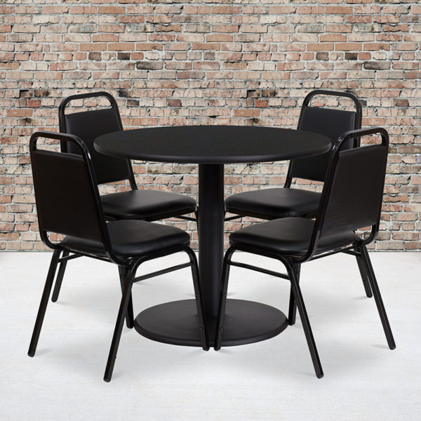 Buy Table and Chair Set 36RD BK Table-Banquet Chair near  Leesburg at Capital Office Furniture