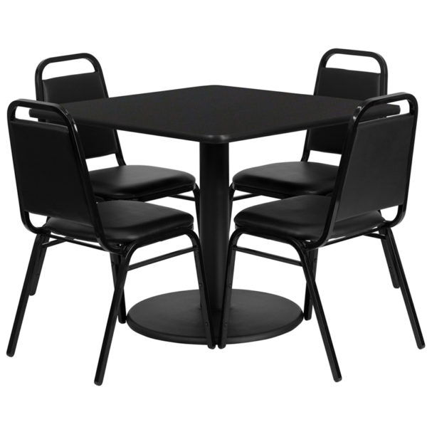 Find Set Includes 4 Banquet Chairs